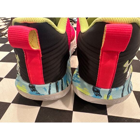 Under armour our game our voice basketball shoe men’s 12 neon pink athletic - Picture 3 of 6